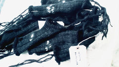 Black Wolf Fingerless Gloves