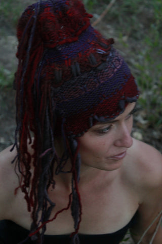 Deep Sunset colors fringe Hat